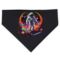 Astronaut Spaceman Universe Planets Galaxy USA-Made Doggie Bandana