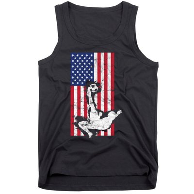 American Soccer USA Flag Design Tank Top