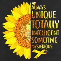 Autism Sunflower Unique Totally Intelligent Mysterious Golf Towel