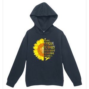 Autism Sunflower Unique Totally Intelligent Mysterious Urban Pullover Hoodie