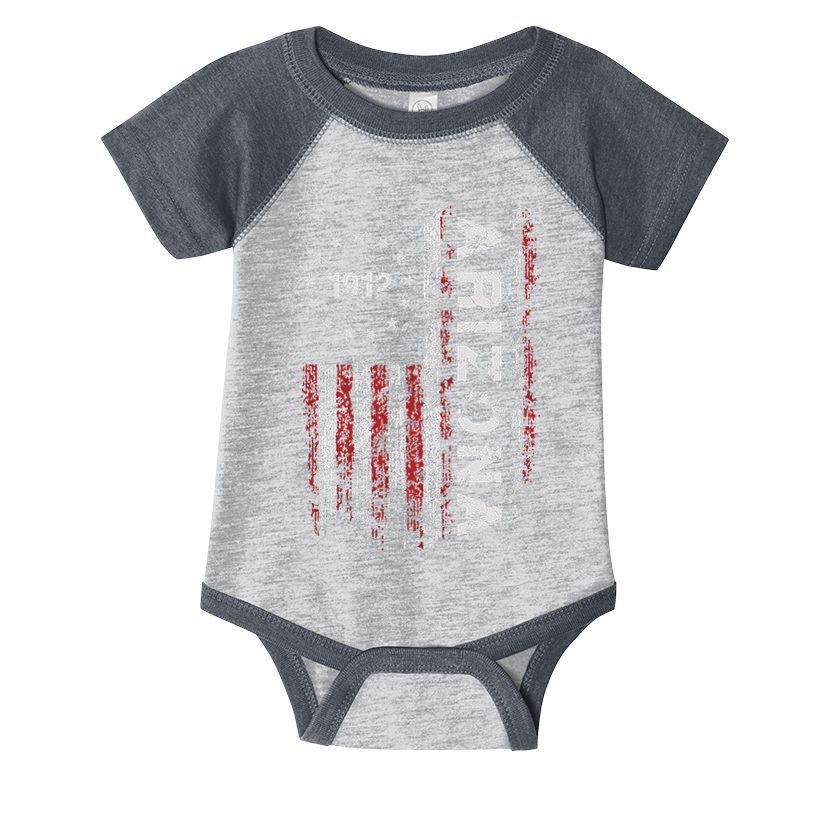 Arizona State Us Flag Vintage Infant Baby Jersey Bodysuit