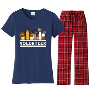 Animal Shelter Volunteer For Dog Rescue Supporter Women's Flannel Pajama Set