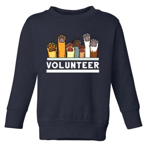 Animal Shelter Volunteer For Dog Rescue Supporter Toddler Sweatshirt