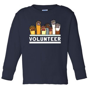 Animal Shelter Volunteer For Dog Rescue Supporter Toddler Long Sleeve Shirt