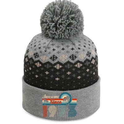 Awesome Since Vintage 1973 T The Baniff Cuffed Pom Beanie