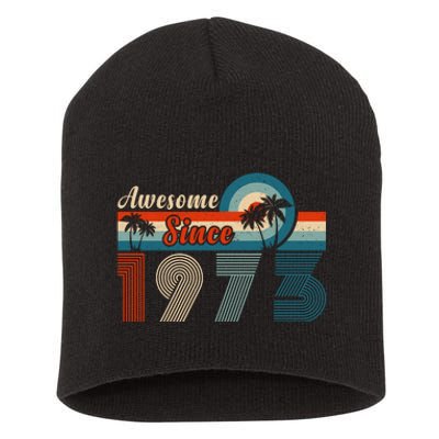 Awesome Since Vintage 1973 T Short Acrylic Beanie