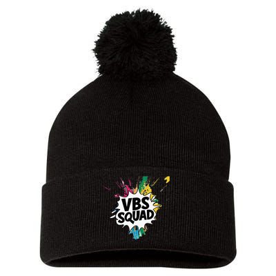 Allcolorvbs Squad Vacation Bible School Summer Camp Pom Pom 12in Knit Beanie