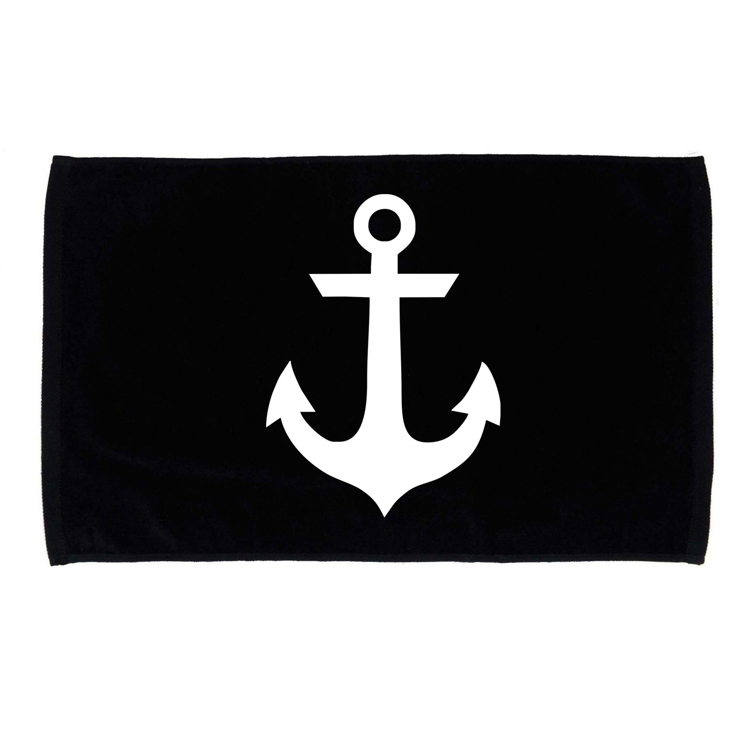 Anchorblack Sailor Vintage Style Navy Nautical Microfiber Hand Towel