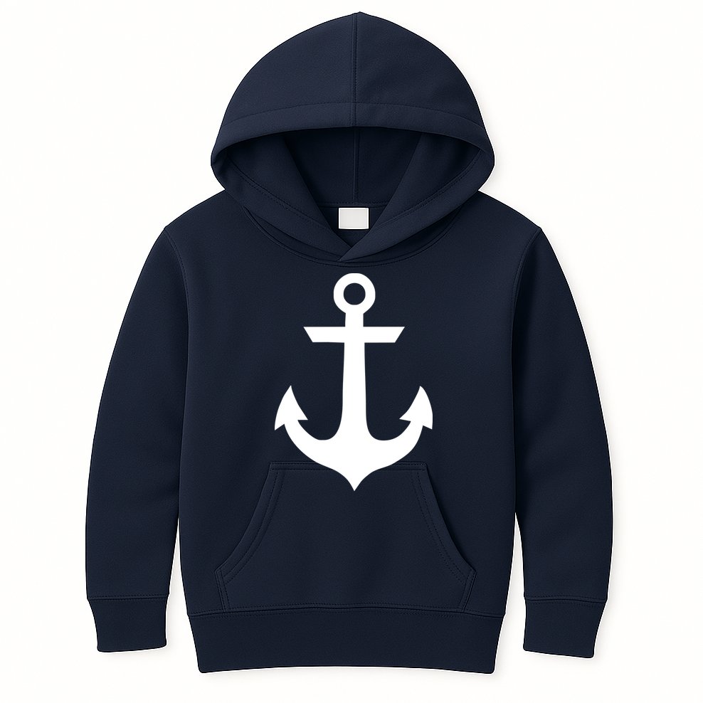 Anchorblack Sailor Vintage Style Navy Nautical Kids Hoodie