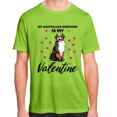 Australian Shepherd Valentine Dog Lovers Gift Adult ChromaSoft Performance T-Shirt