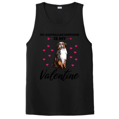 Australian Shepherd Valentine Dog Lovers Gift PosiCharge Competitor Tank