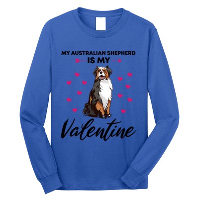 Australian Shepherd Valentine Dog Lovers Gift Long Sleeve Shirt