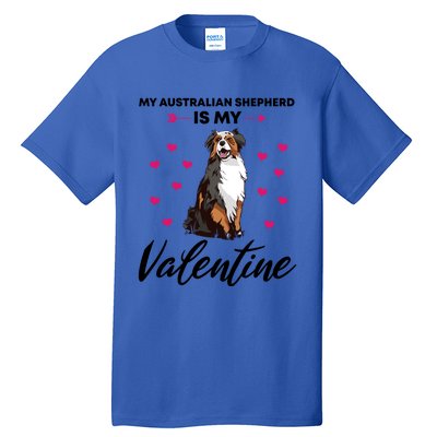 Australian Shepherd Valentine Dog Lovers Gift Tall T-Shirt