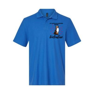 Australian Shepherd Valentine Dog Lovers Gift Softstyle Adult Sport Polo