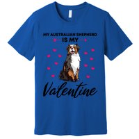 Australian Shepherd Valentine Dog Lovers Gift Premium T-Shirt