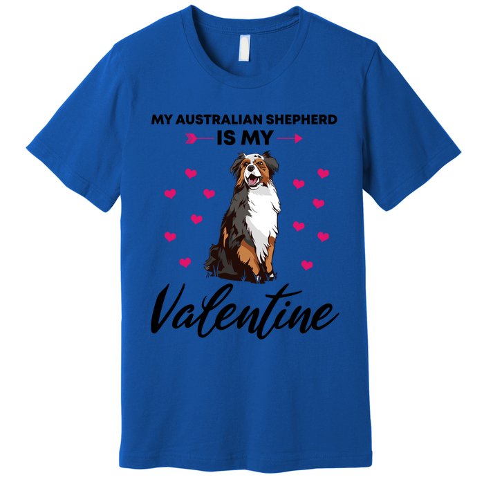 Australian Shepherd Valentine Dog Lovers Gift Premium T-Shirt