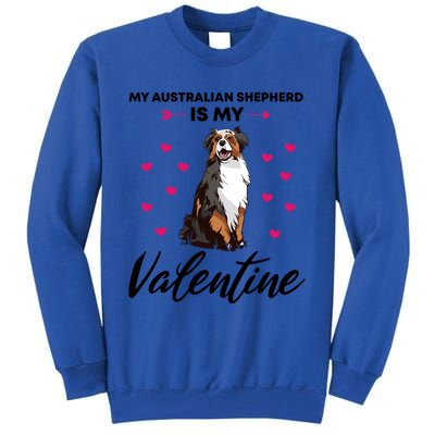 Australian Shepherd Valentine Dog Lovers Gift Tall Sweatshirt