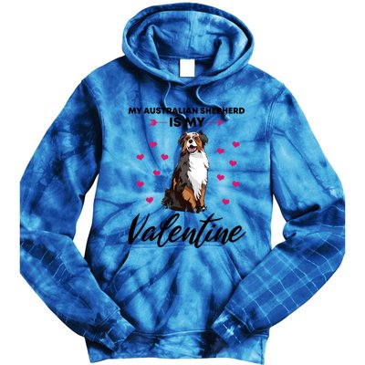 Australian Shepherd Valentine Dog Lovers Gift Tie Dye Hoodie