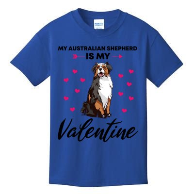 Australian Shepherd Valentine Dog Lovers Gift Kids T-Shirt