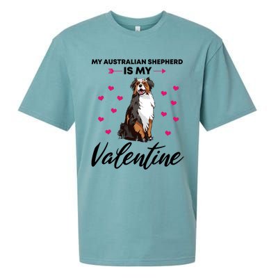 Australian Shepherd Valentine Dog Lovers Gift Sueded Cloud Jersey T-Shirt