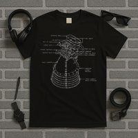 Apollo Saturn V F 1 Space Rocket Engine Blueprint T-Shirt