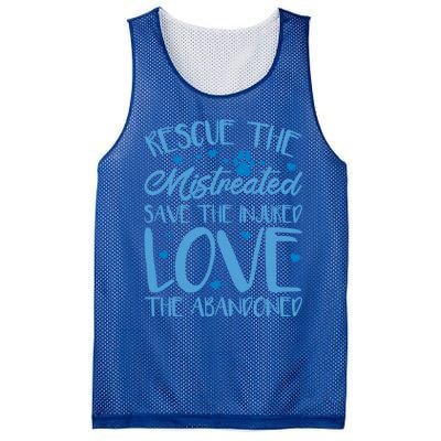 Animal Shelter Volunr Rescue The Mistreated Cool Gift Mesh Reversible Basketball Jersey Tank