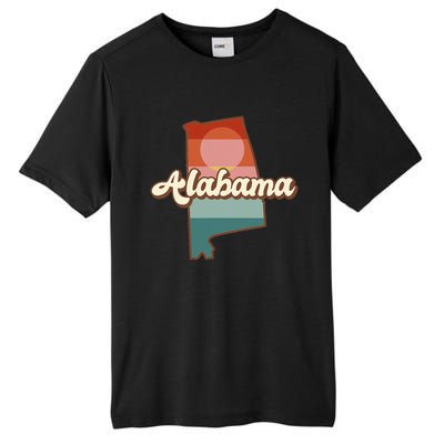 Alabama Silhouette Vintage Retro State Of Alabama Usa Tall Fusion ChromaSoft Performance T-Shirt