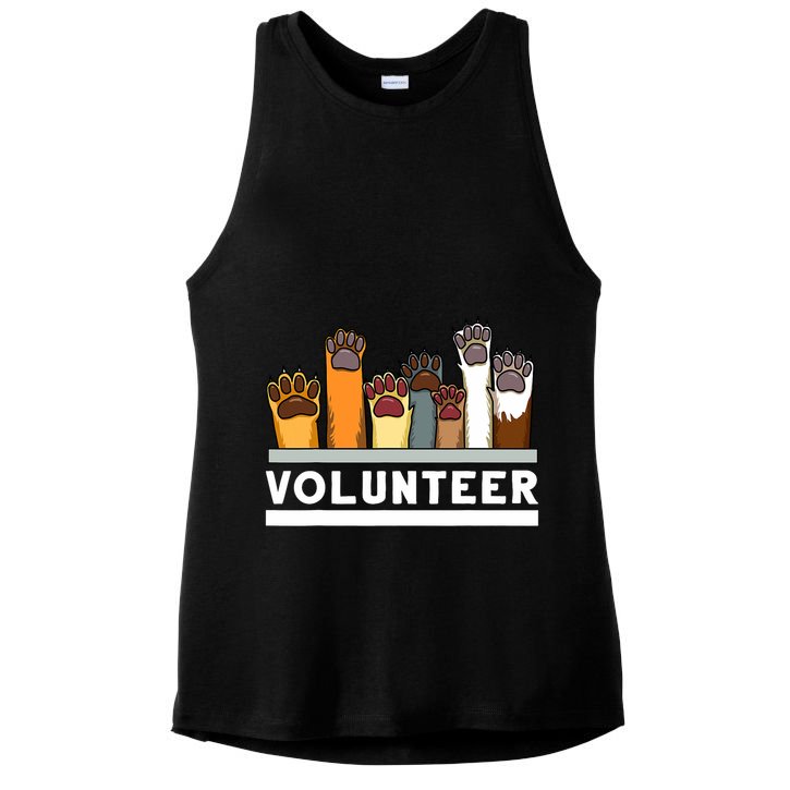 Animal Shelter Volunteer For Dog Rescue Supporter Ladies PosiCharge Tri-Blend Wicking Tank