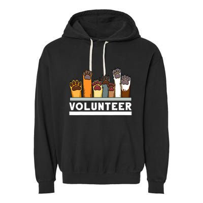 Animal Shelter Volunteer For Dog Rescue Supporter Garment-Dyed Fleece Hoodie