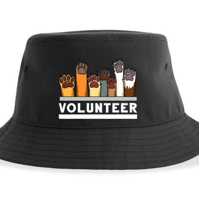 Animal Shelter Volunteer For Dog Rescue Supporter Sustainable Bucket Hat