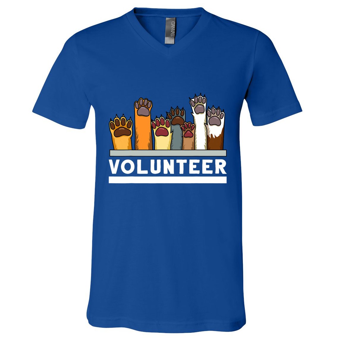 Animal Shelter Volunteer For Dog Rescue Supporter V-Neck T-Shirt