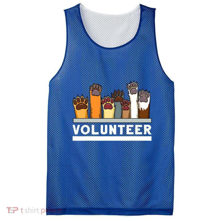 Animal Shelter Volunteer For Dog Rescue Supporter Mesh Reversible Basketball Jersey Tank