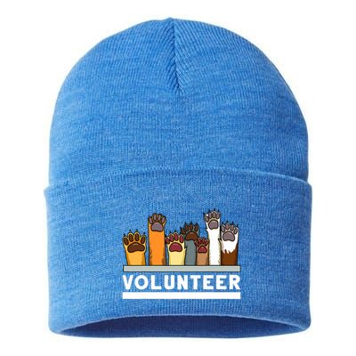 Animal Shelter Volunteer For Dog Rescue Supporter Sustainable Knit Beanie