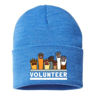 Animal Shelter Volunteer For Dog Rescue Supporter Sustainable Knit Beanie