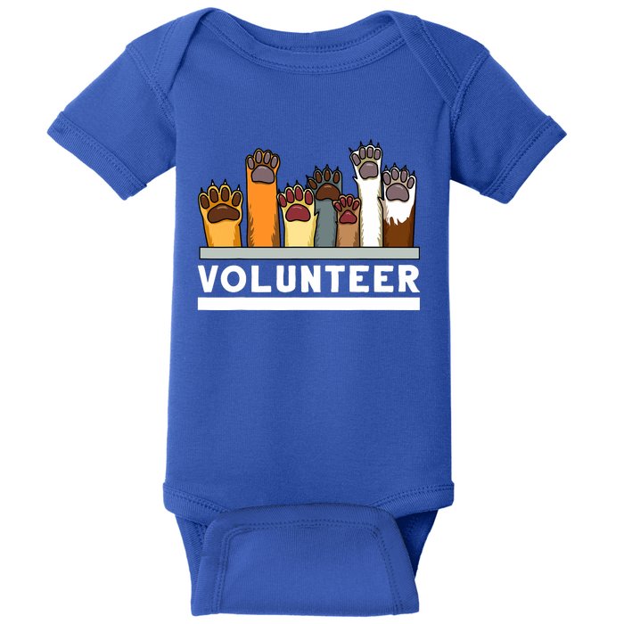 Animal Shelter Volunteer For Dog Rescue Supporter Baby Bodysuit