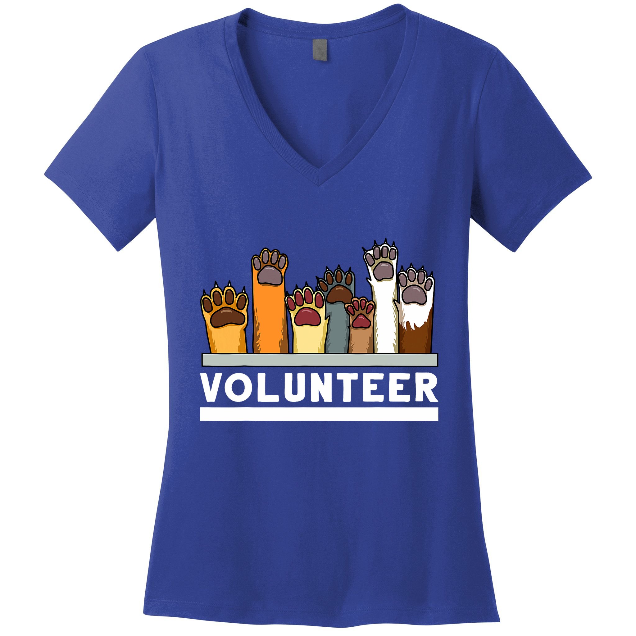Animal Shelter Volunteer For Dog Rescue Supporter Women's V-Neck T-Shirt