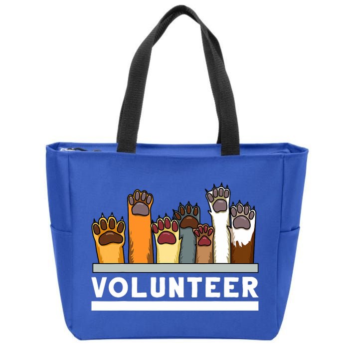 Animal Shelter Volunteer For Dog Rescue Supporter Zip Tote Bag