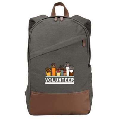 Animal Shelter Volunteer For Dog Rescue Supporter Cotton Canvas Backpack