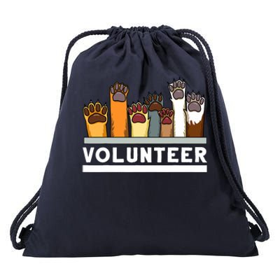 Animal Shelter Volunteer For Dog Rescue Supporter Drawstring Bag