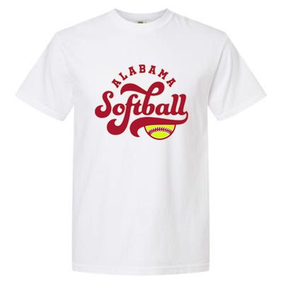 Alabama Softball Vintage Team Retro Softball Fan Garment-Dyed Heavyweight T-Shirt