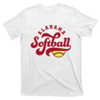 Alabama Softball Vintage Team Retro Softball Fan T-Shirt