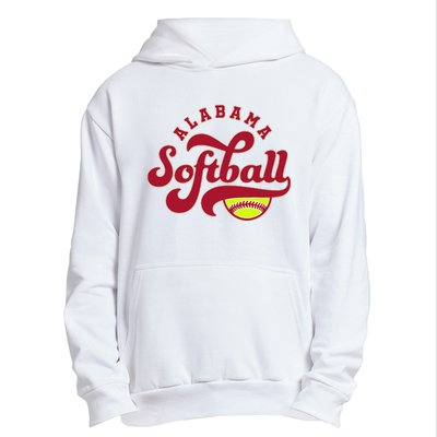 Alabama Softball Vintage Team Retro Softball Fan Urban Pullover Hoodie