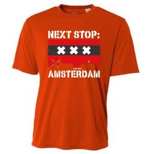 Amsterdam Summer Vacation Trip Next Stop Vacay Vibes Great Gift Cooling Performance Crew T-Shirt