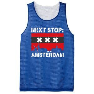 Amsterdam Summer Vacation Trip Next Stop Vacay Vibes Great Gift Mesh Reversible Basketball Jersey Tank