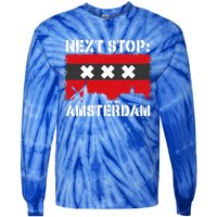 Amsterdam Summer Vacation Trip Next Stop Vacay Vibes Great Gift Tie-Dye Long Sleeve Shirt