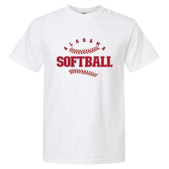 Alabama Softball Vintage Team Retro Softball Fan Garment-Dyed Heavyweight T-Shirt