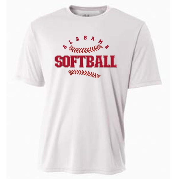 Alabama Softball Vintage Team Retro Softball Fan Cooling Performance Crew T-Shirt