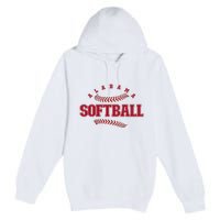 Alabama Softball Vintage Team Retro Softball Fan Premium Pullover Hoodie