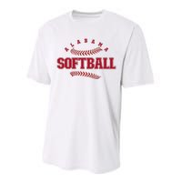 Alabama Softball Vintage Team Retro Softball Fan Performance Sprint T-Shirt