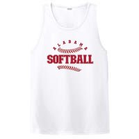 Alabama Softball Vintage Team Retro Softball Fan PosiCharge Competitor Tank